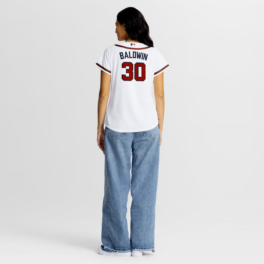 Drake Baldwin Atlanta Braves Women's Home Replica Jersey - White