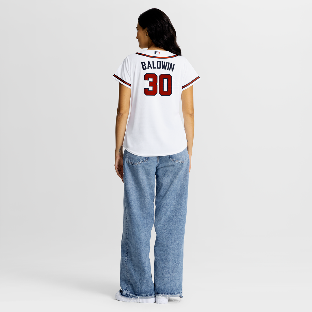 Drake Baldwin Atlanta Braves Women's Home Replica Jersey - White