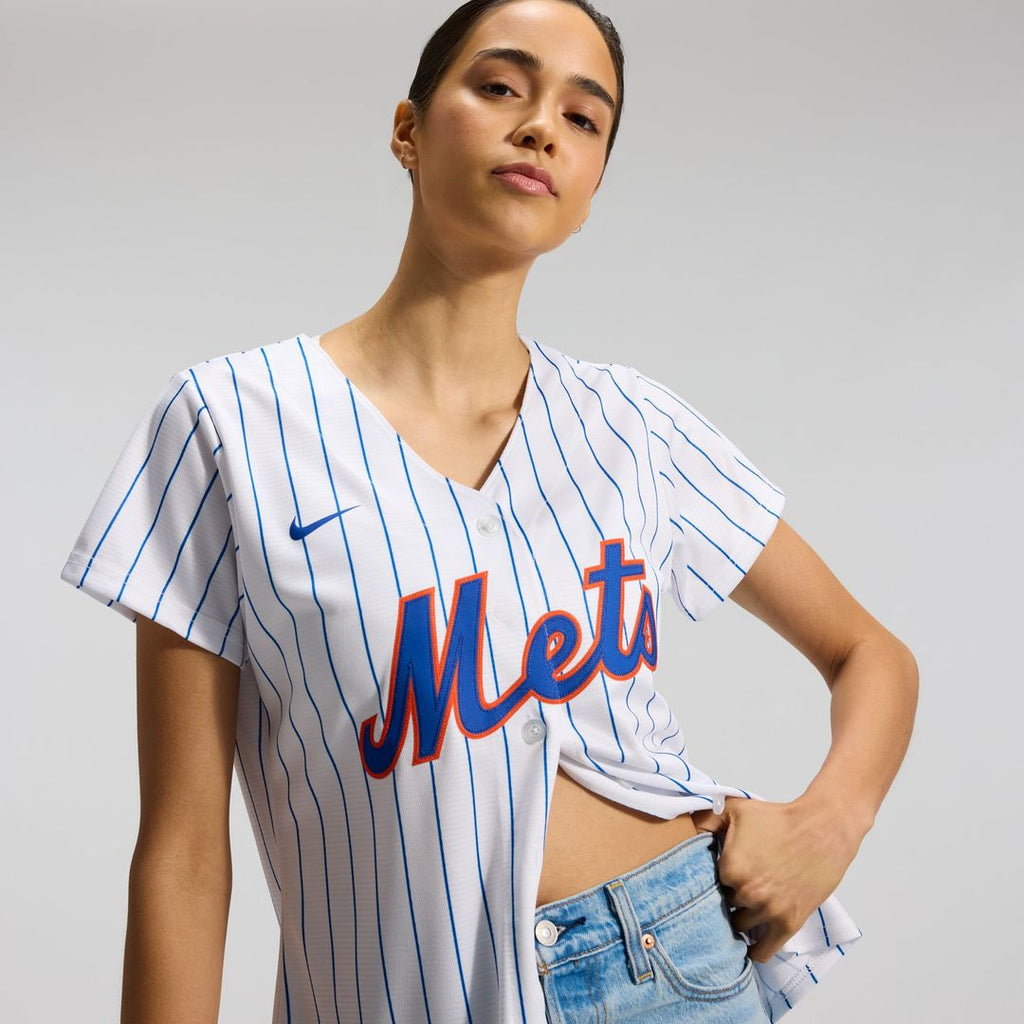 New York Mets Women's Home Replica Team Jersey - White