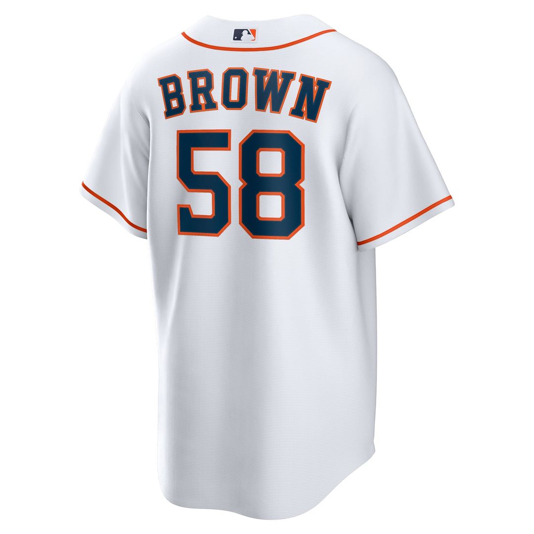 Hunter Brown Houston Astros Home Replica Jersey - White
