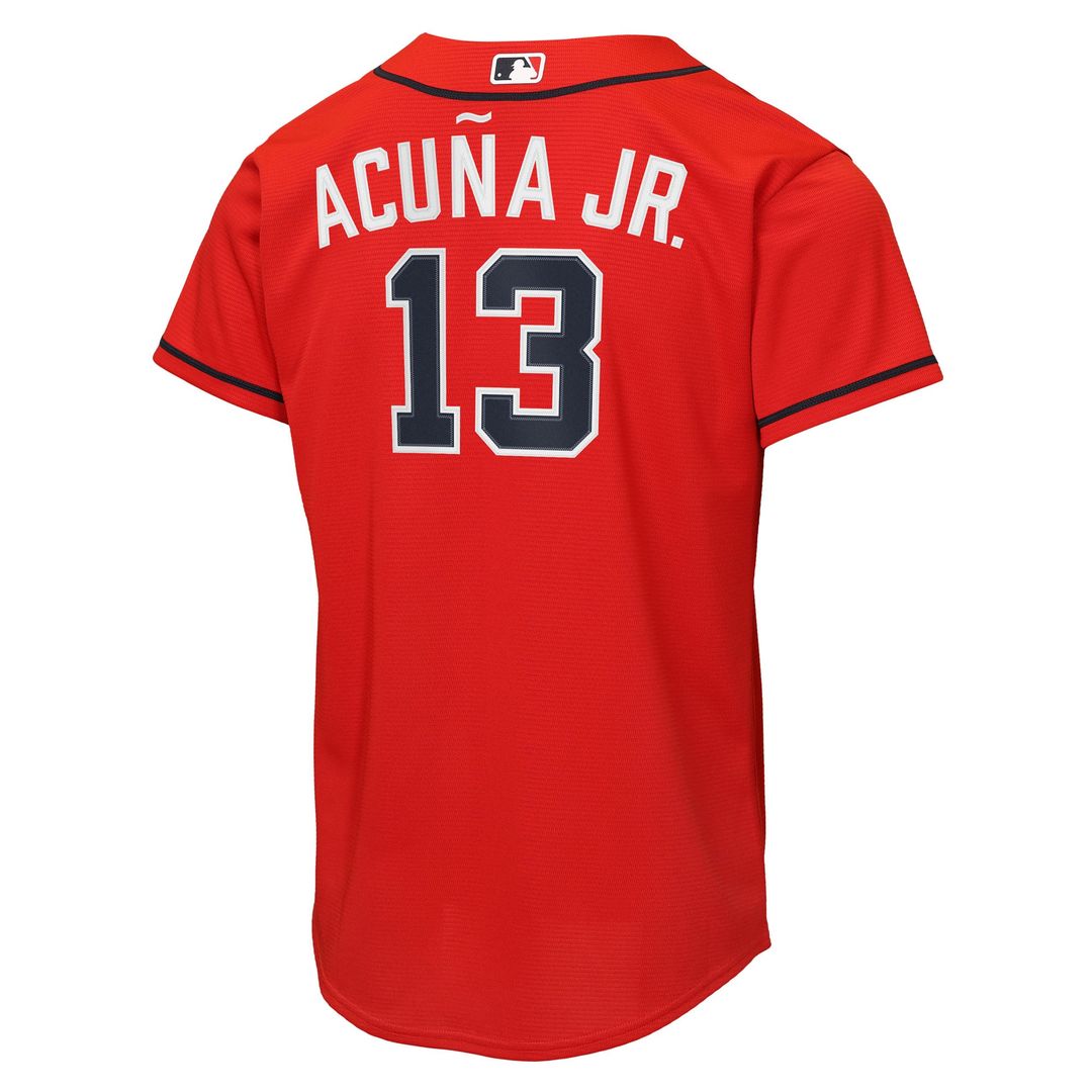 Ronald Acuña Jr. Atlanta Braves Youth Alternate Replica Jersey - Navy