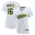 Nick Kurtz Athletics Women's Home Replica Player Jersey - White