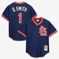 Ozzie Smith St. Louis Cardinals Authentic Batting Practice Jersey - Navy