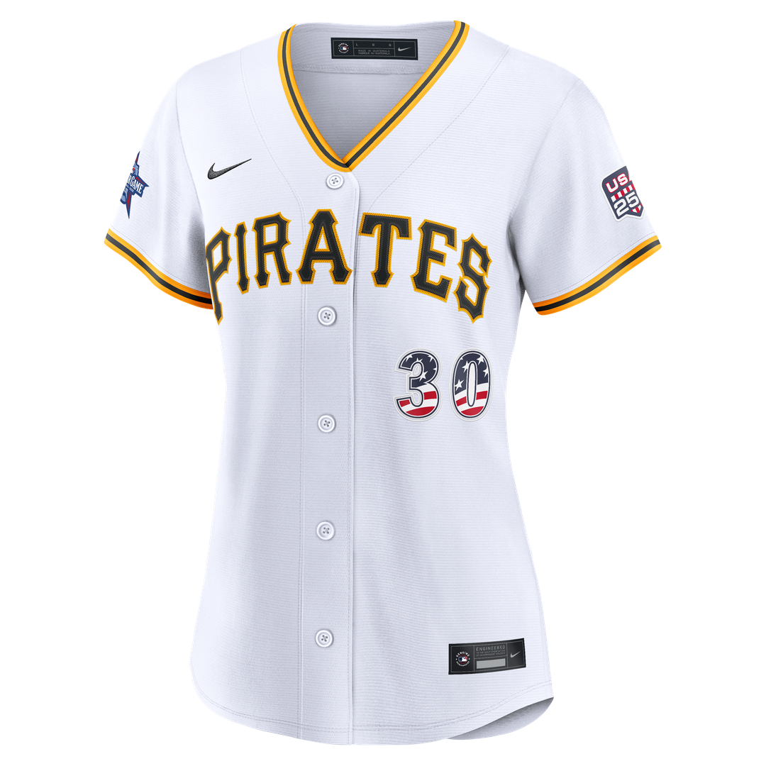 2026 All - Star Edition Stars & Stripes Women's Pittsburgh Pirates Paul Skenes White Stadium Jersey