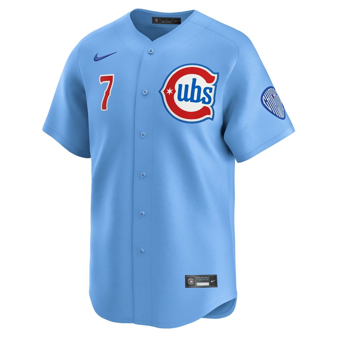Dansby Swanson Chicago Cubs 2nd Alternate Limited Player Jersey - Baby Blue