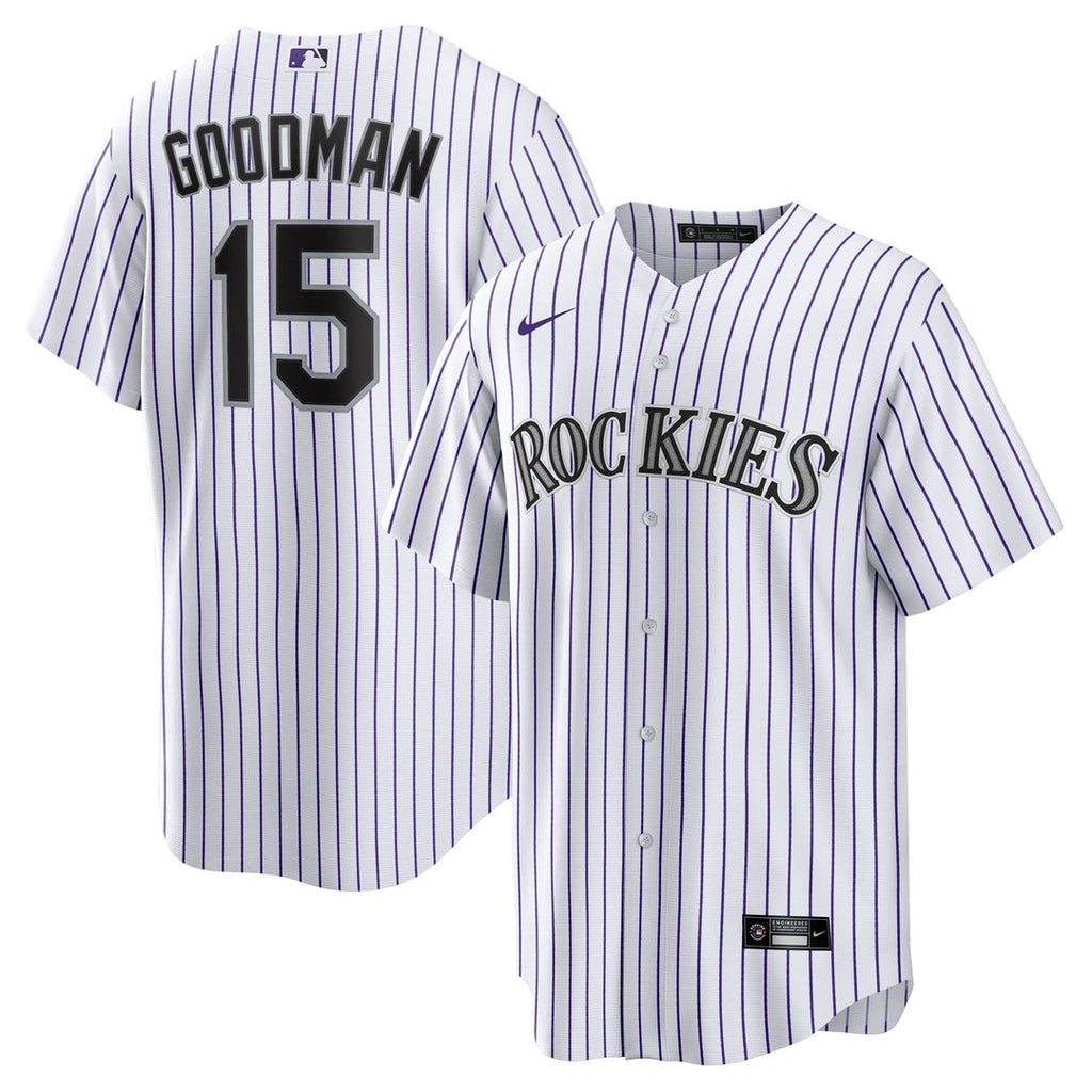 Hunter Goodman Colorado Rockies Home Replica Jersey - White