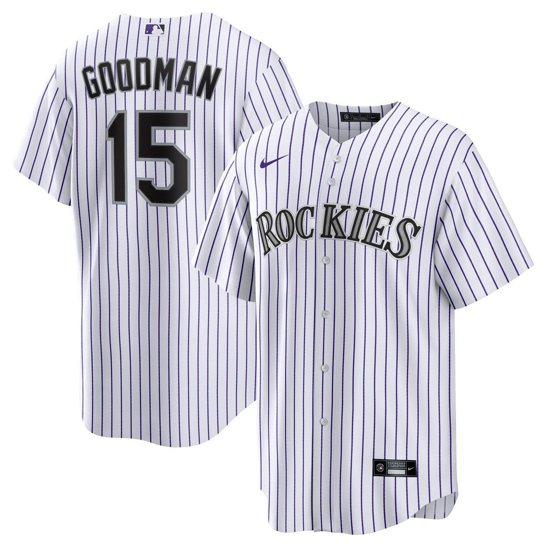 Hunter Goodman Colorado Rockies Home Replica Jersey - White