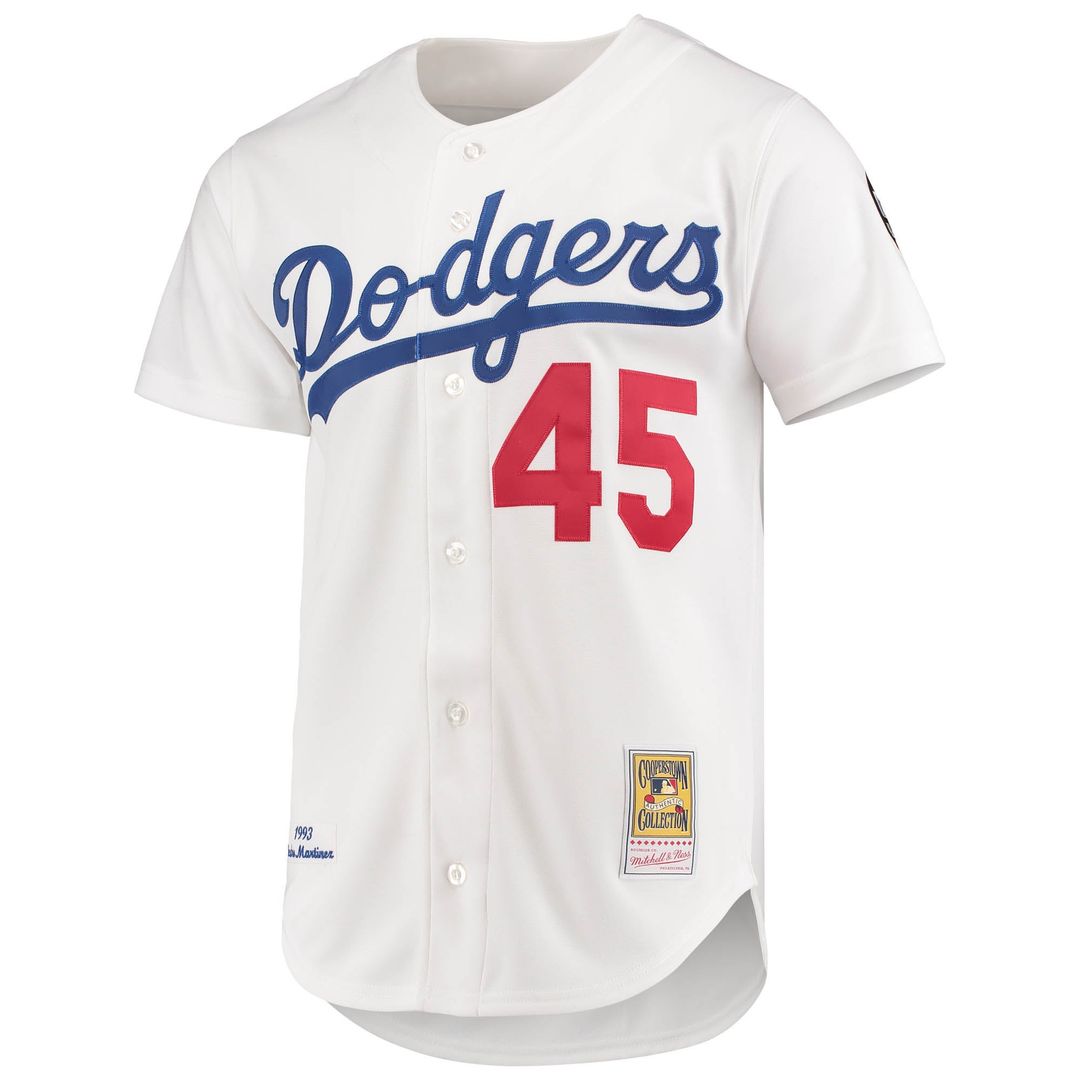 Pedro Martinez Los Angeles Dodgers 1993 Cooperstown Collection Home Authentic Jersey - White