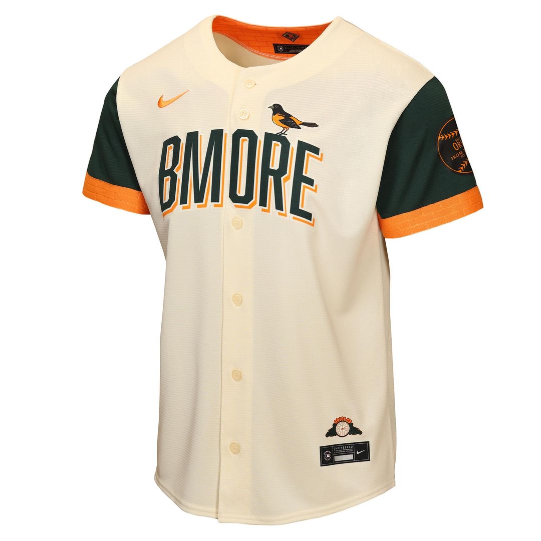 Baltimore Orioles Youth 2026 City Connect Stadium Jersey - Cream