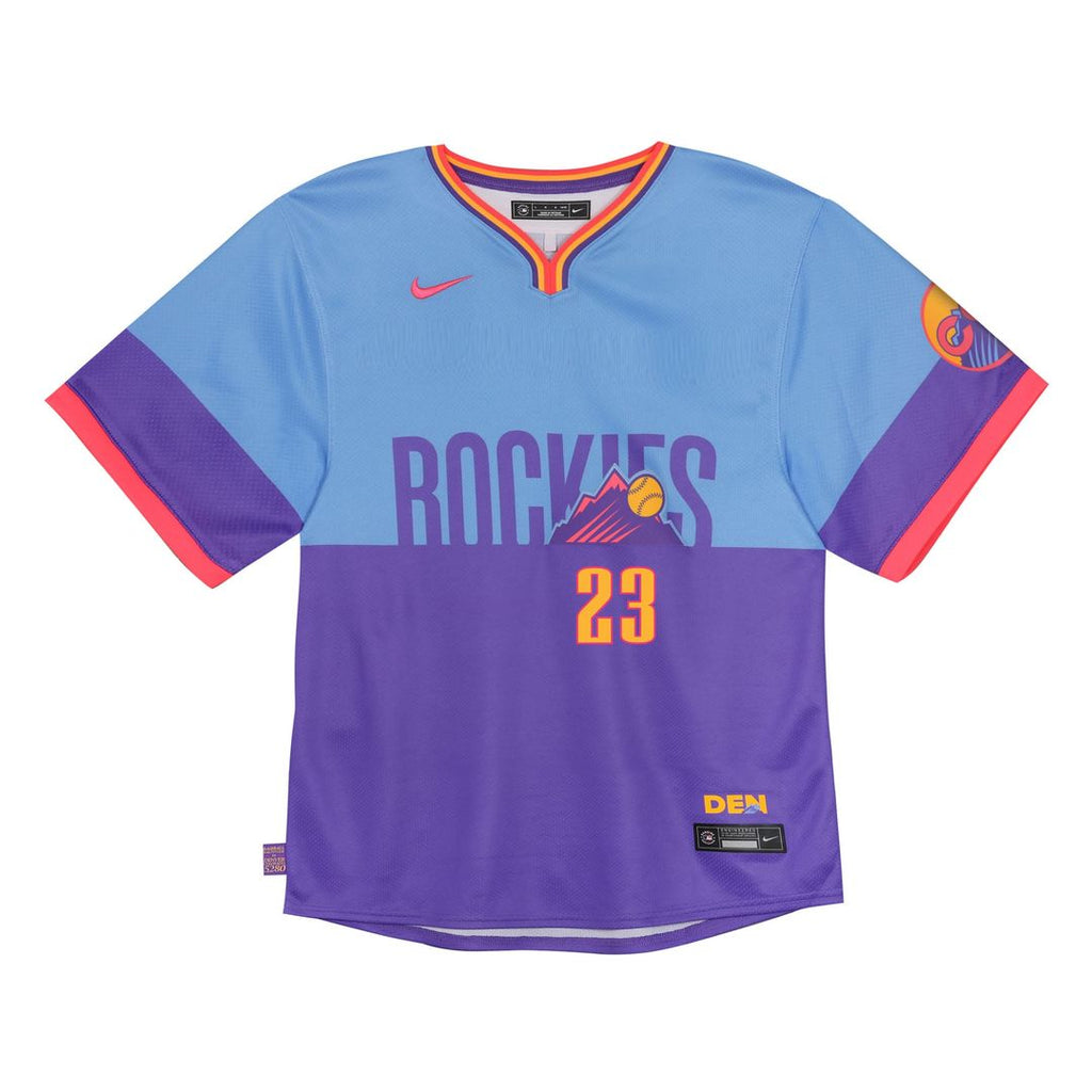 Kris Bryant Colorado Rockies Toddler 2025 City Connect Limited Player Jersey - Purple/Light Blue