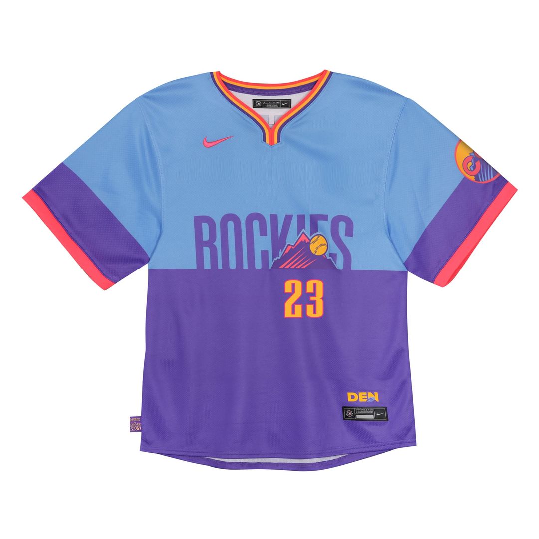Kris Bryant Colorado Rockies Toddler 2025 City Connect Limited Player Jersey - Purple/Light Blue