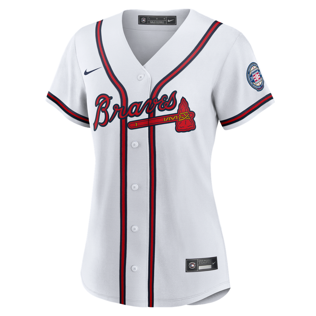 Andruw Jones Atlanta Braves Women's 2026 Baseball Hall of Fame Retired Player Replica Jersey - White