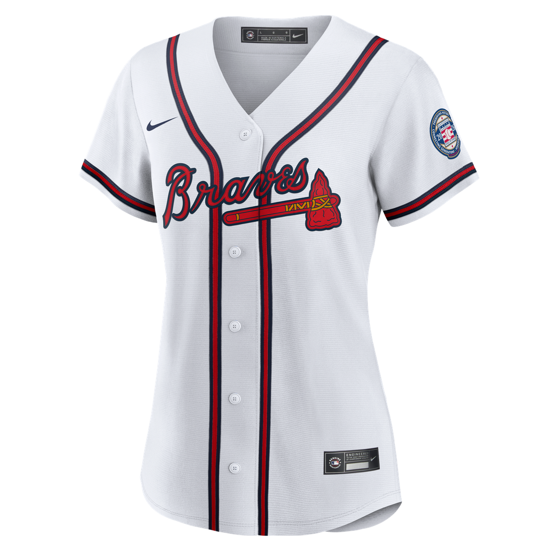 Andruw Jones Atlanta Braves Women's 2026 Baseball Hall of Fame Retired Player Replica Jersey - White