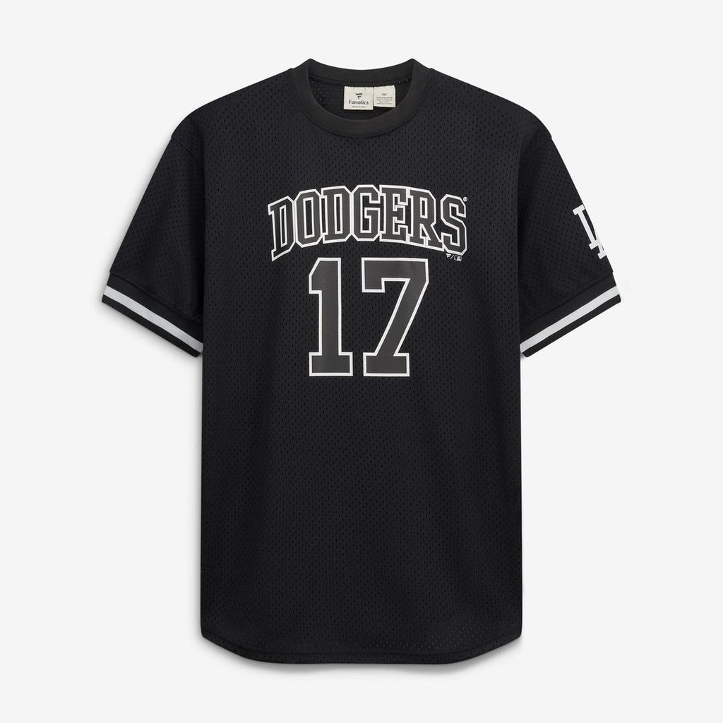 Shohei Ohtani Los Angeles Dodgers Fanatics Big & Tall Heavyweight Mesh Jersey - Black/White