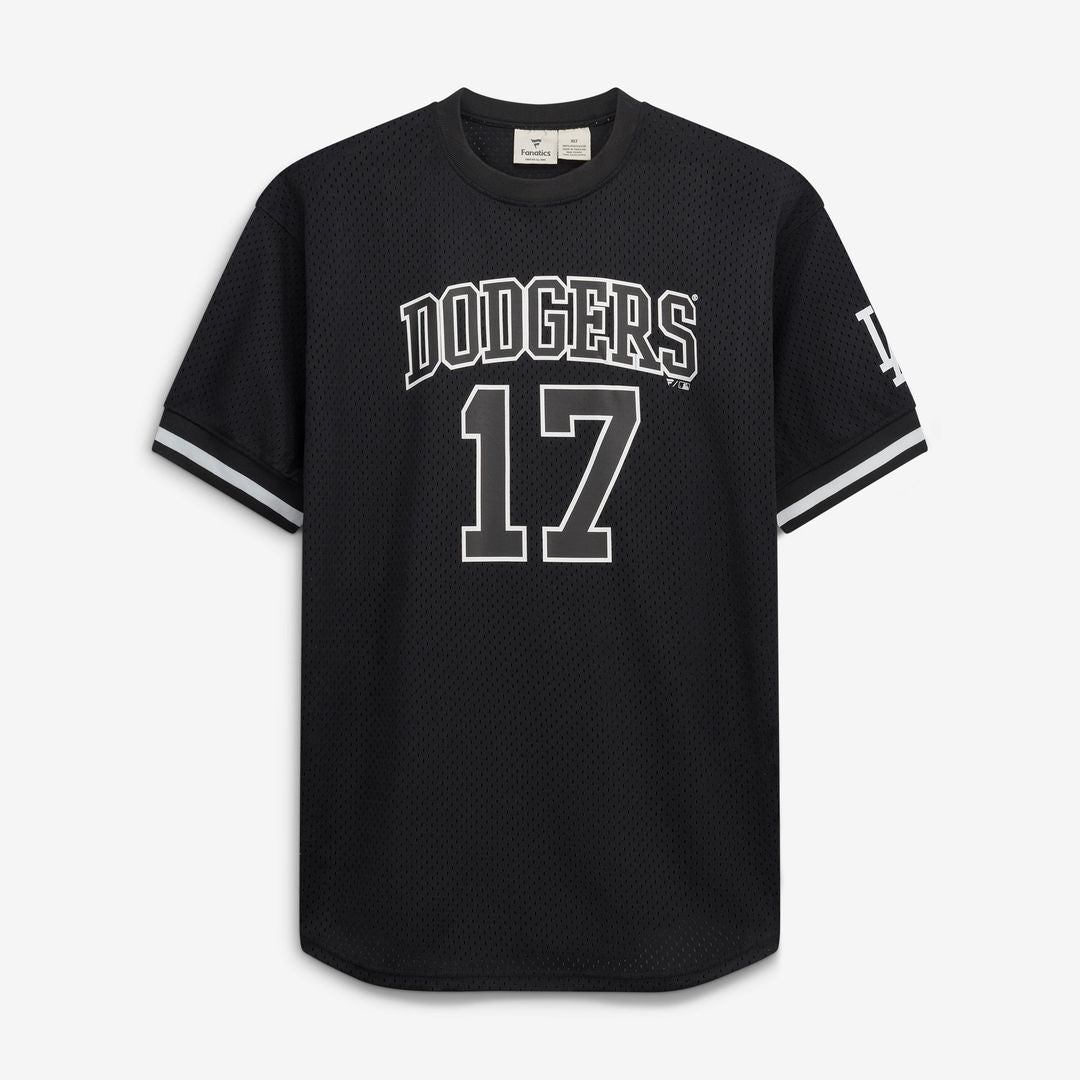 Shohei Ohtani Los Angeles Dodgers Fanatics Big & Tall Heavyweight Mesh Jersey - Black/White