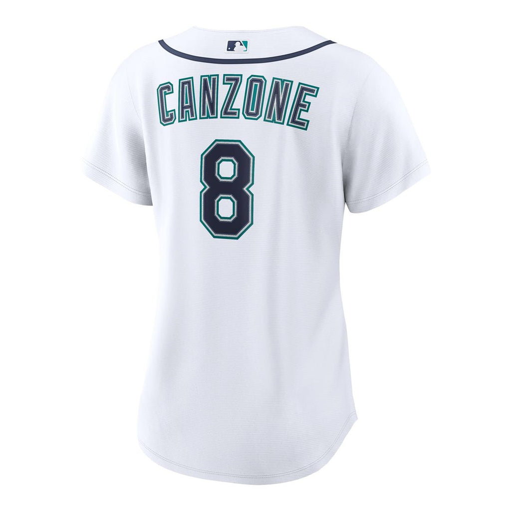 Dominic Canzone Seattle Mariners Women's Home Replica Jersey - White