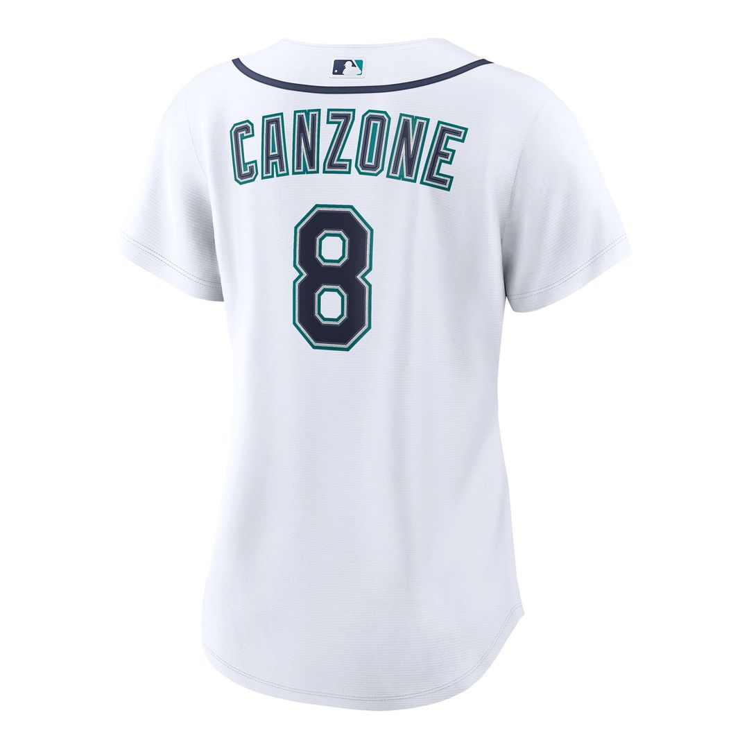 Dominic Canzone Seattle Mariners Women's Home Replica Jersey - White