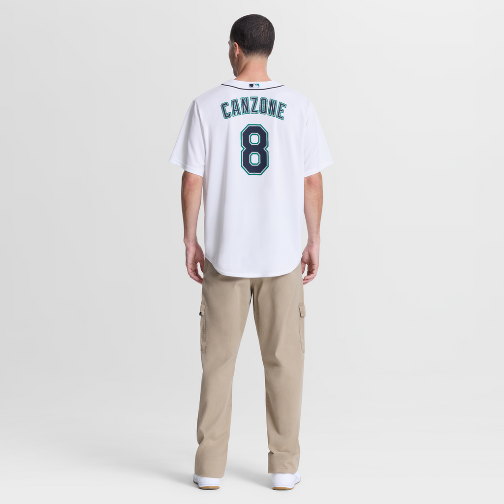 Dominic Canzone Seattle Mariners Home Replica Jersey - White