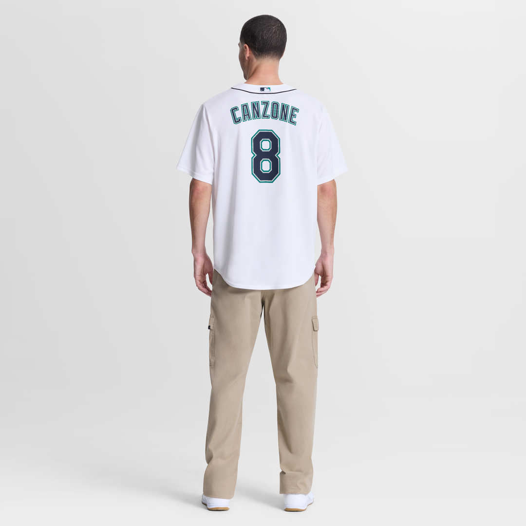 Dominic Canzone Seattle Mariners Home Replica Jersey - White