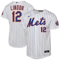 Francisco Lindor New York Mets Youth Home Stadium Jersey - White