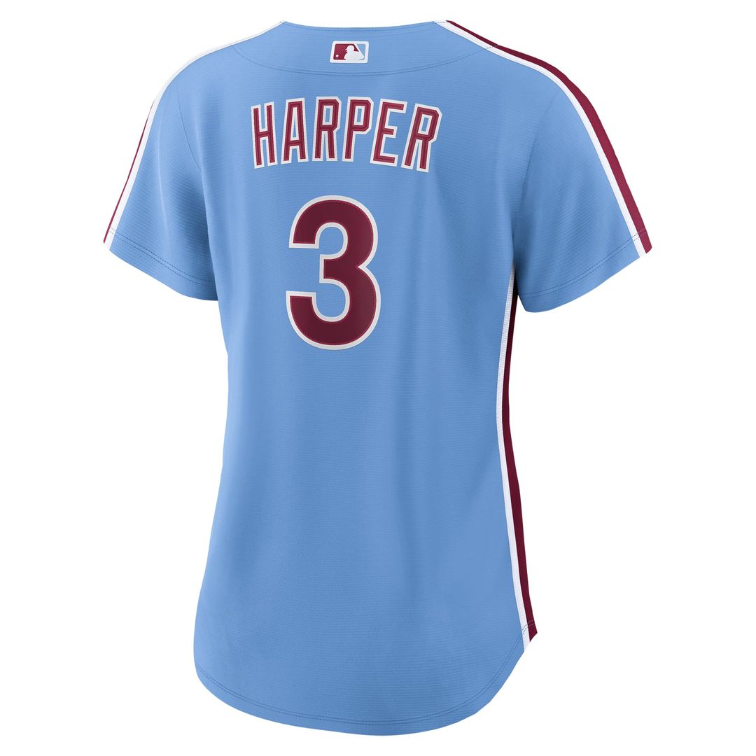 Bryce Harper Philadelphia Phillies Women's Alternate Replica Jersey - Light Blue