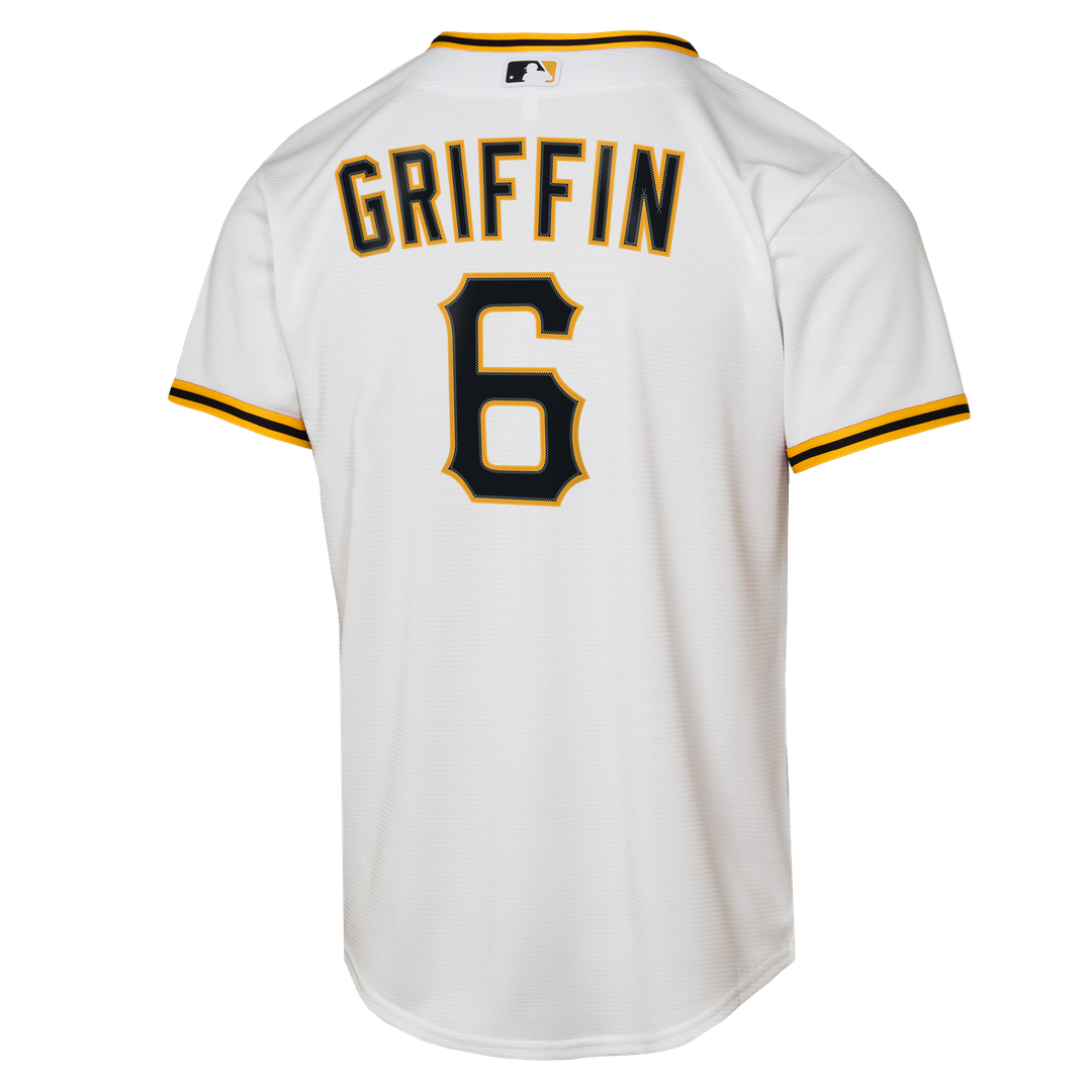 Konnor Griffin Pittsburgh Pirates Youth Home Replica Jersey - White
