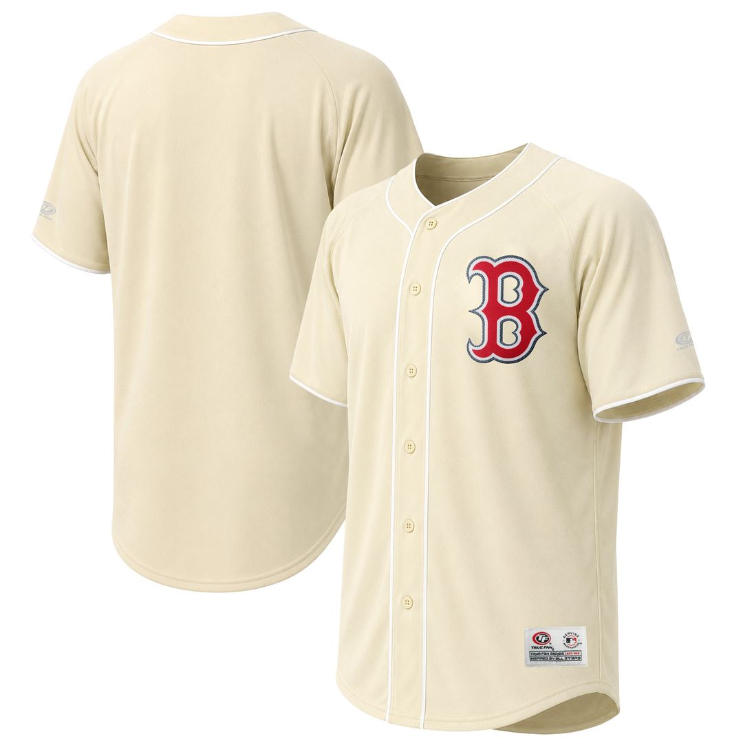 Boston Red Sox Stitches Fashion Jersey - Cream