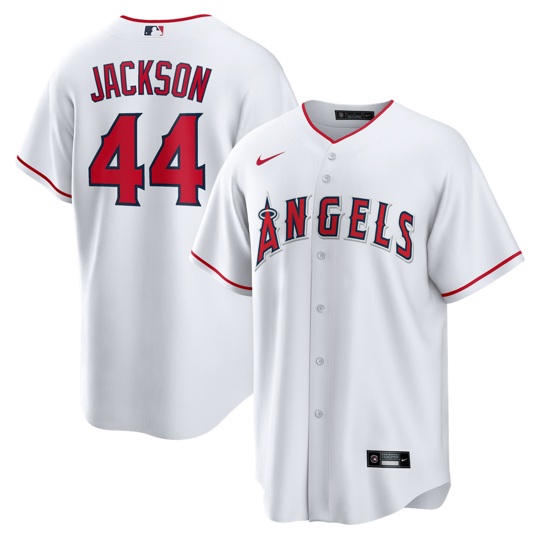 Reggie Jackson Los Angeles Angels Home Retired Player Replica Jersey - White