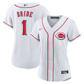 Cincinnati Reds Women's #1 Bride Home Replica Jersey - White