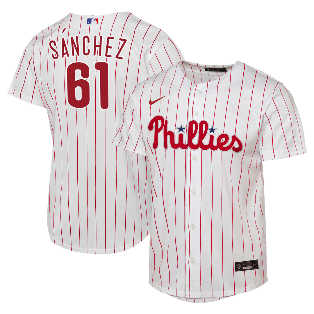 Cristopher Sánchez Philadelphia Phillies Youth Home Replica Jersey - White