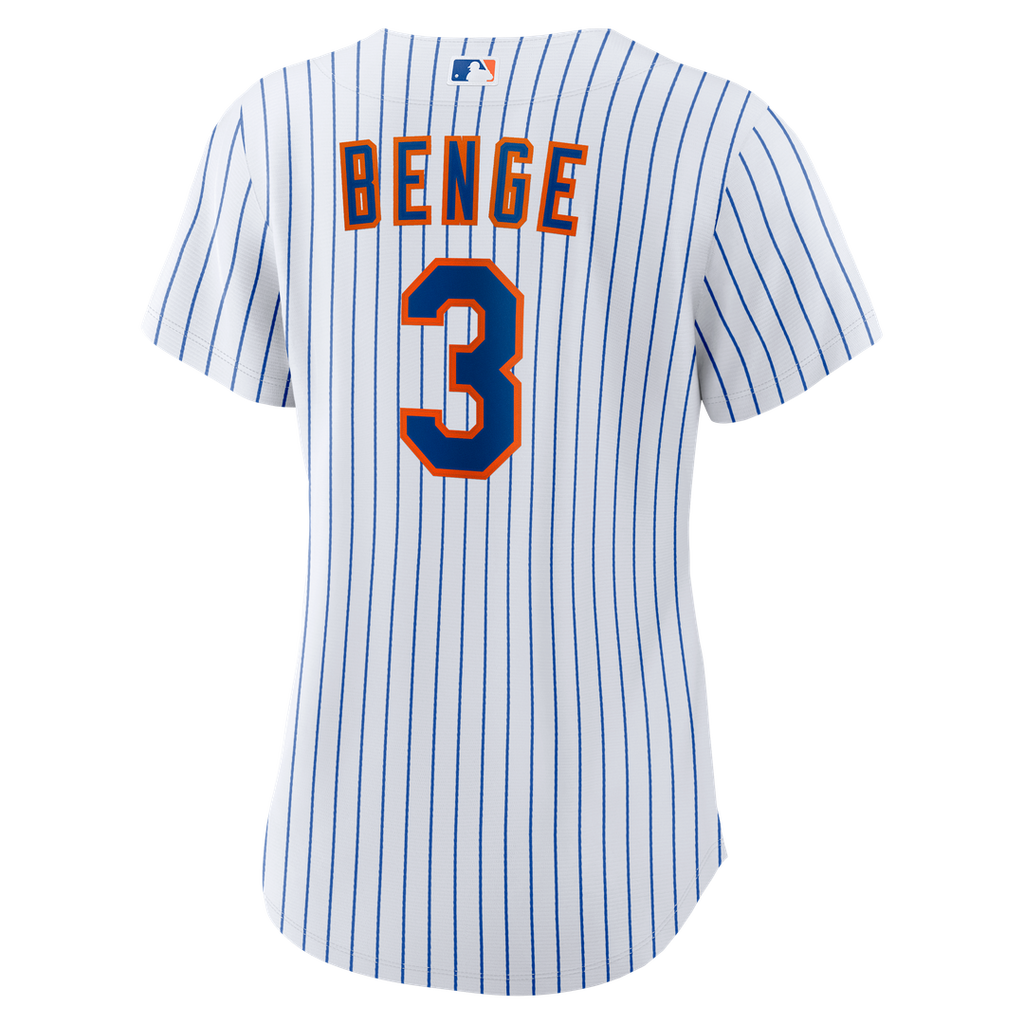 Carson Benge New York Mets Women's Home Replica Jersey - White