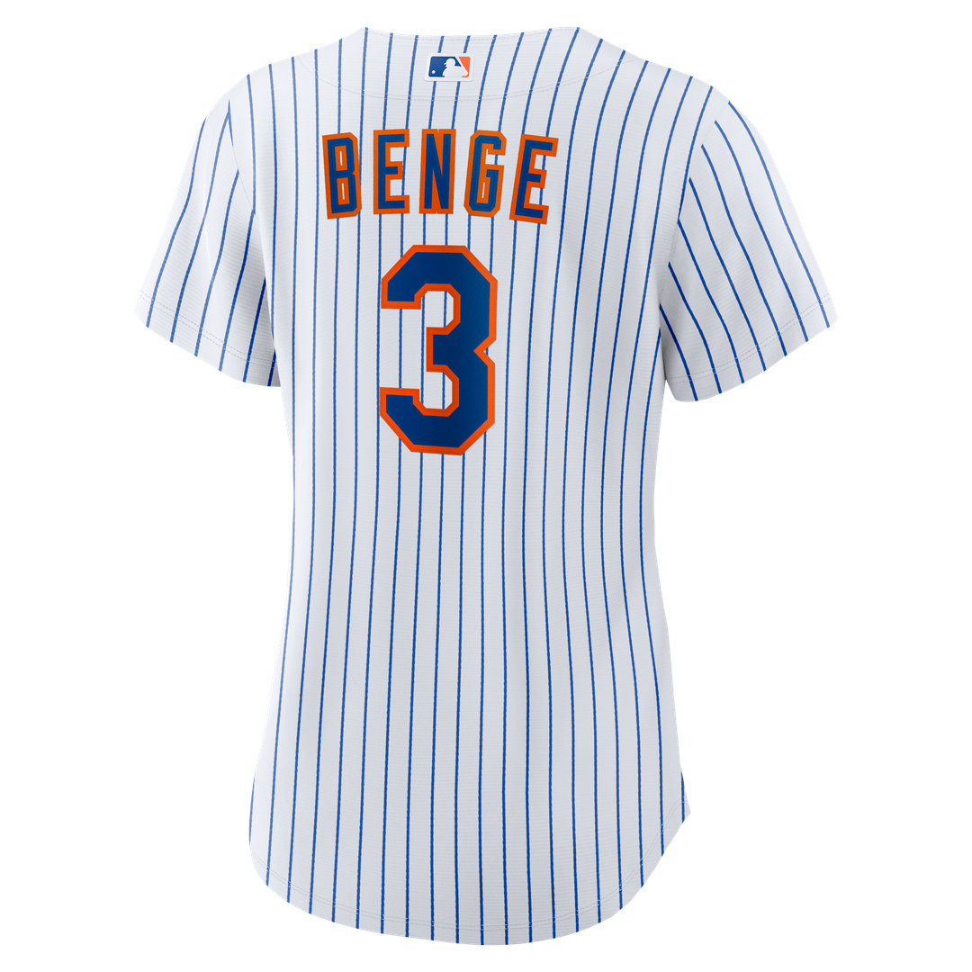 Carson Benge New York Mets Women's Home Replica Jersey - White