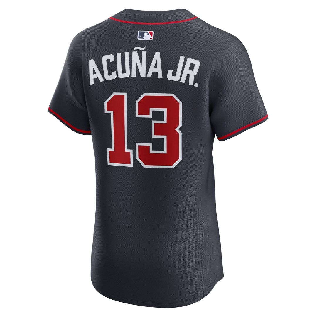 Ronald Acuña Jr. Atlanta Braves Alternate Elite Jersey - Navy