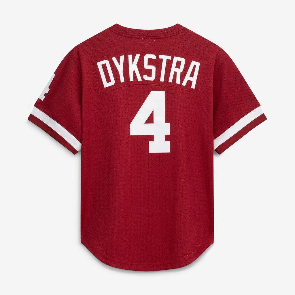 Lenny Dykstra Philadelphia Phillies Authentic Batting Practice Jersey - Scarlet