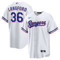 Wyatt Langford Texas Rangers Home Replica Jersey - White