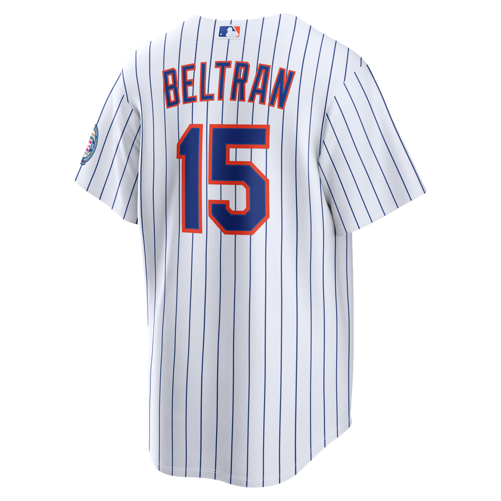 Carlos Beltran New York Mets Home Replica 2026 Hall of Fame Patch Jersey - White