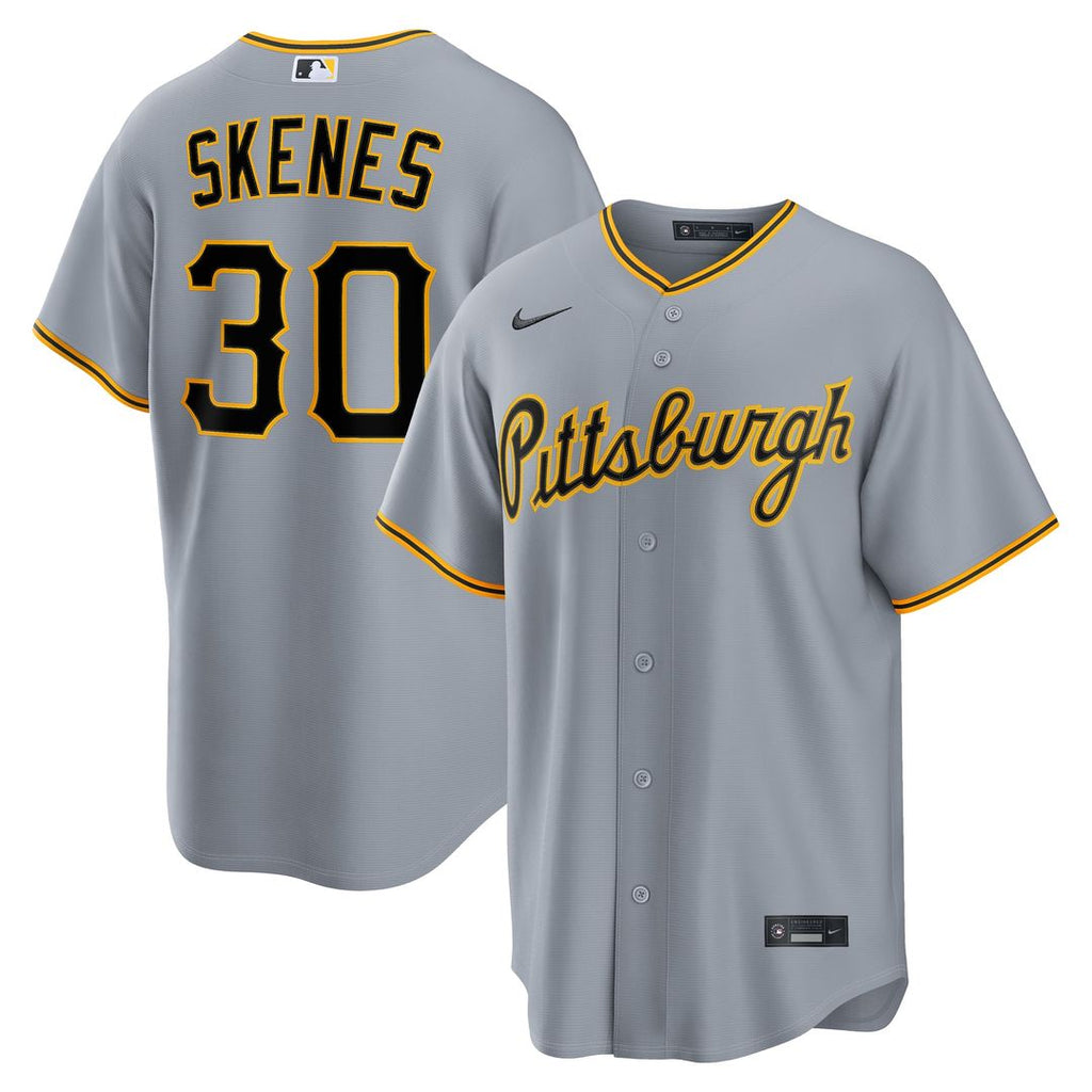 Paul Skenes Pittsburgh Pirates Road Replica Jersey - Gray