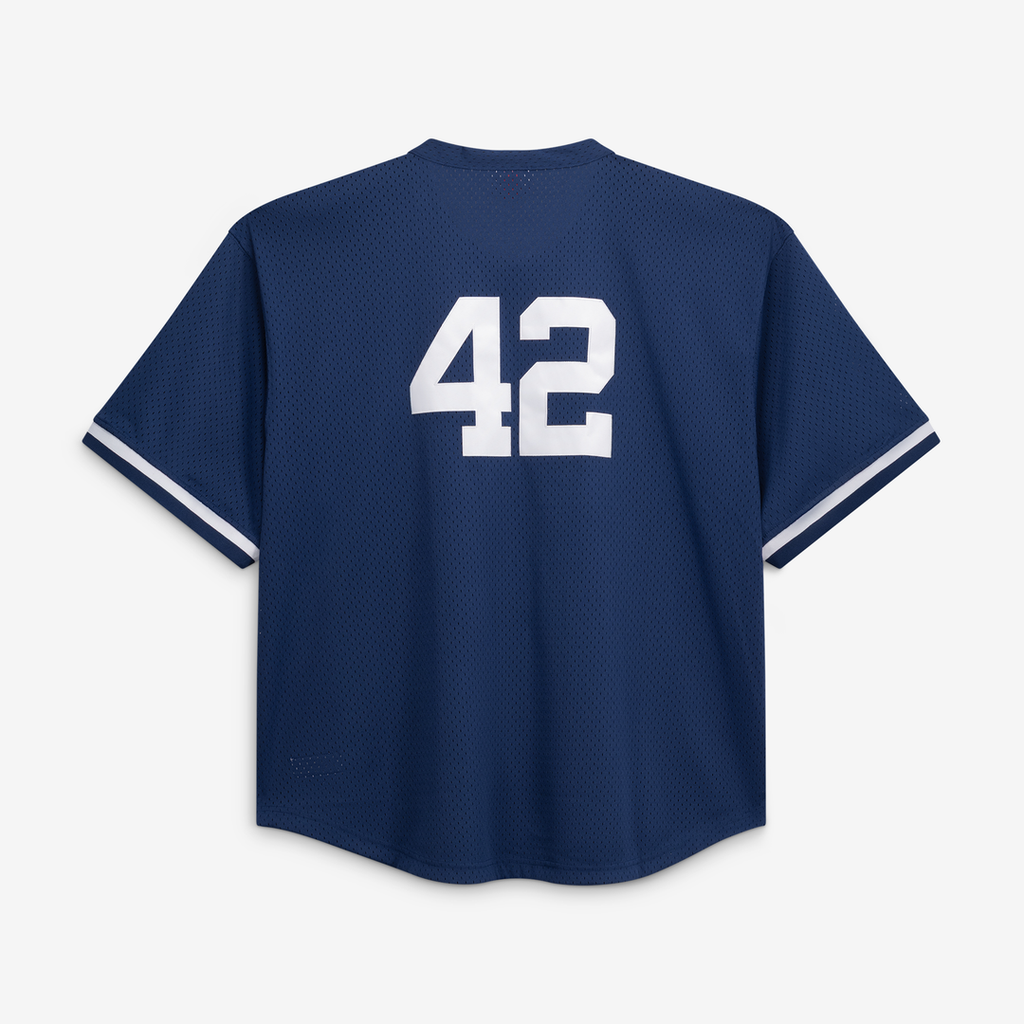 Mariano Rivera New York Yankees Cooperstown Collection Big & Tall Mesh Batting Practice Jersey - Navy
