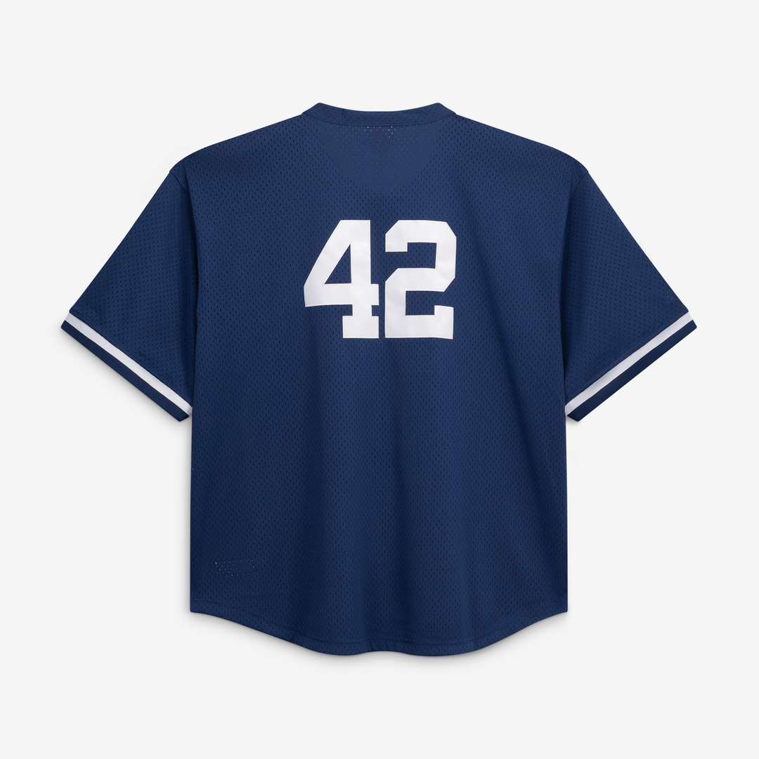 Mariano Rivera New York Yankees Cooperstown Collection Big & Tall Mesh Batting Practice Jersey - Navy