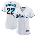 Sandy Alcantara Miami Marlins Women's Home Replica Player Jersey - White