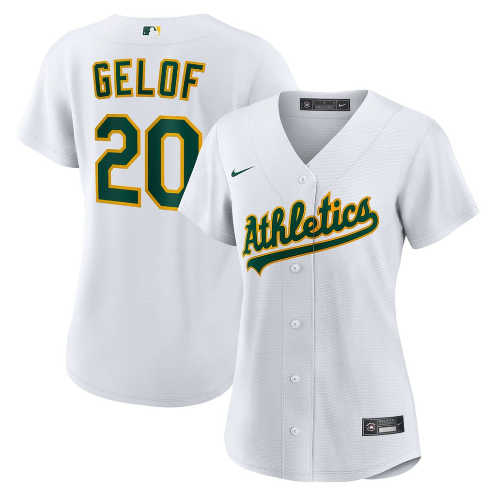 Zack Gelof Athletics Women's Home Replica Player Jersey - White