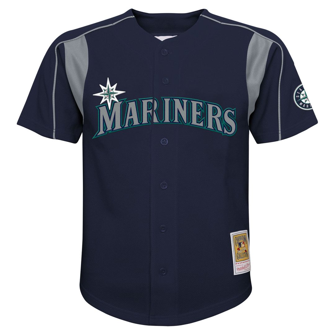 Felix Hernandez Seattle Mariners Youth Mesh Batting Practice Jersey - Navy