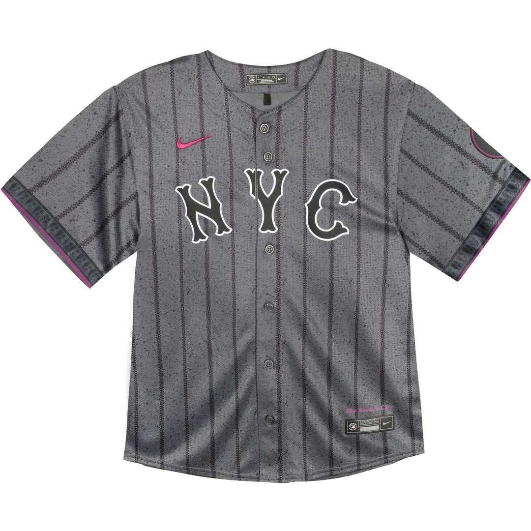 Francisco Lindor New York Mets Toddler 2024 City Connect Limited Player Jersey - Graphite