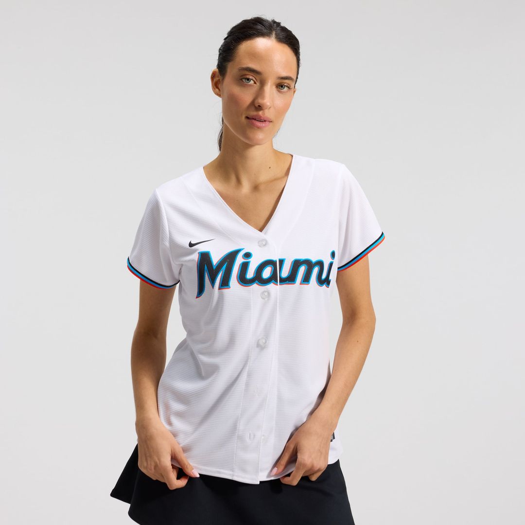 Miami Marlins Women's Replica Team Jersey - White