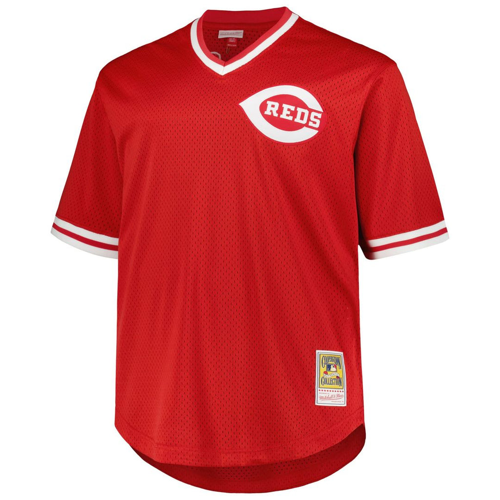 Pete Rose Cincinnati Reds 1984 Cooperstown Collection Mesh Pullover Jersey - Red