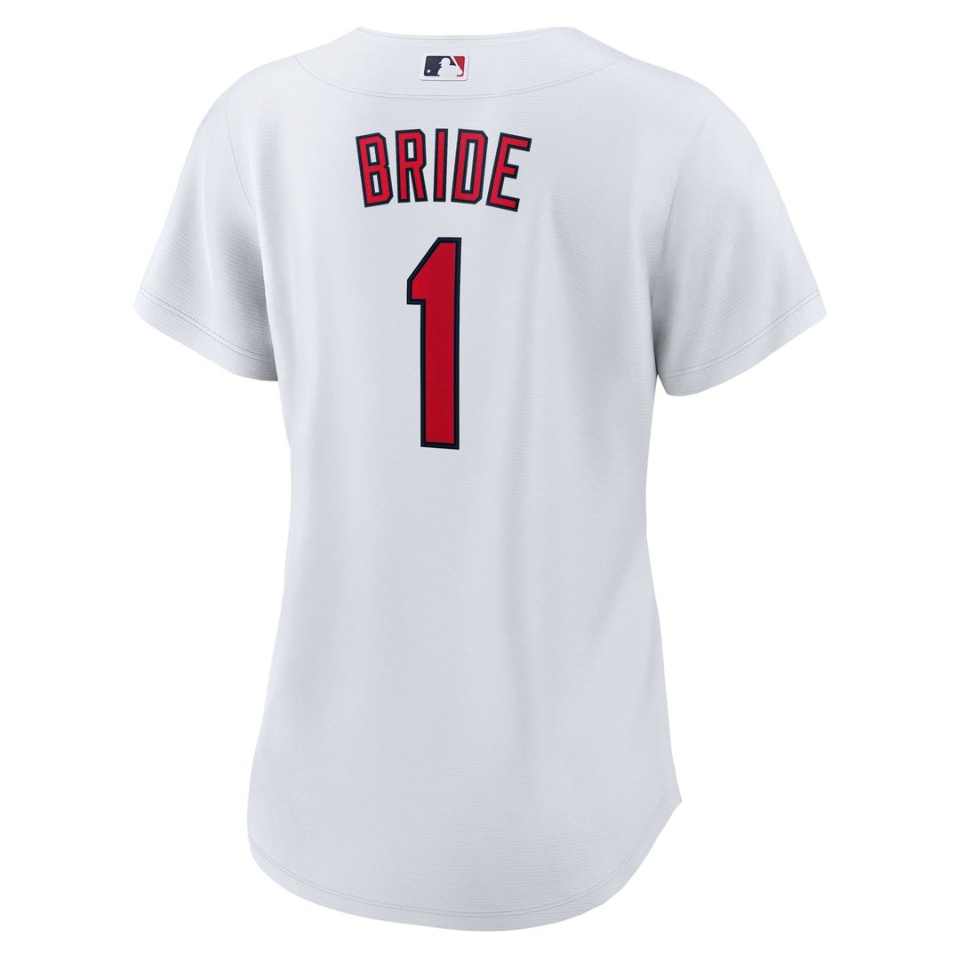 St. Louis Cardinals Women's #1 Bride Home Replica Jersey - White