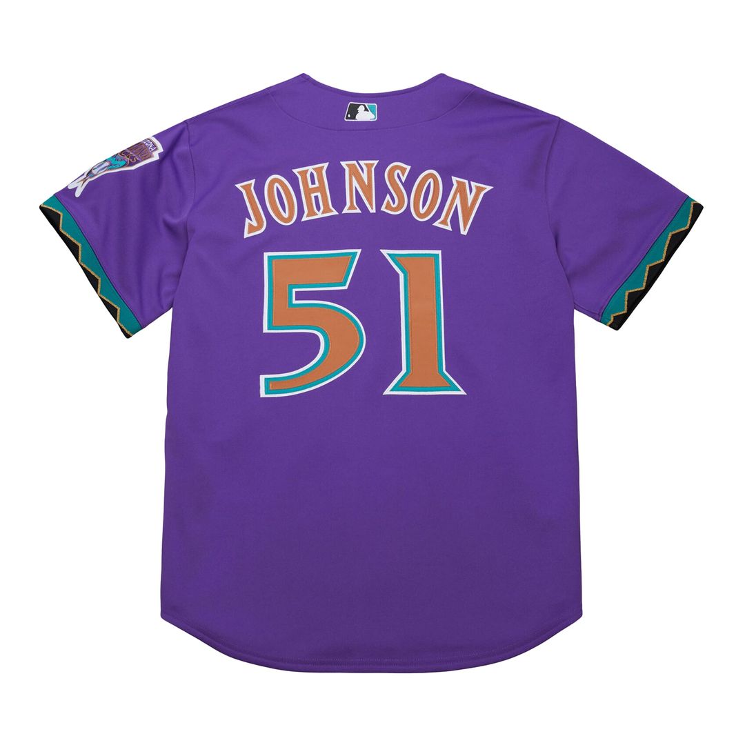 Randy Johnson Arizona Diamondbacks 2000 Throwback Authentic Jersey - Purple