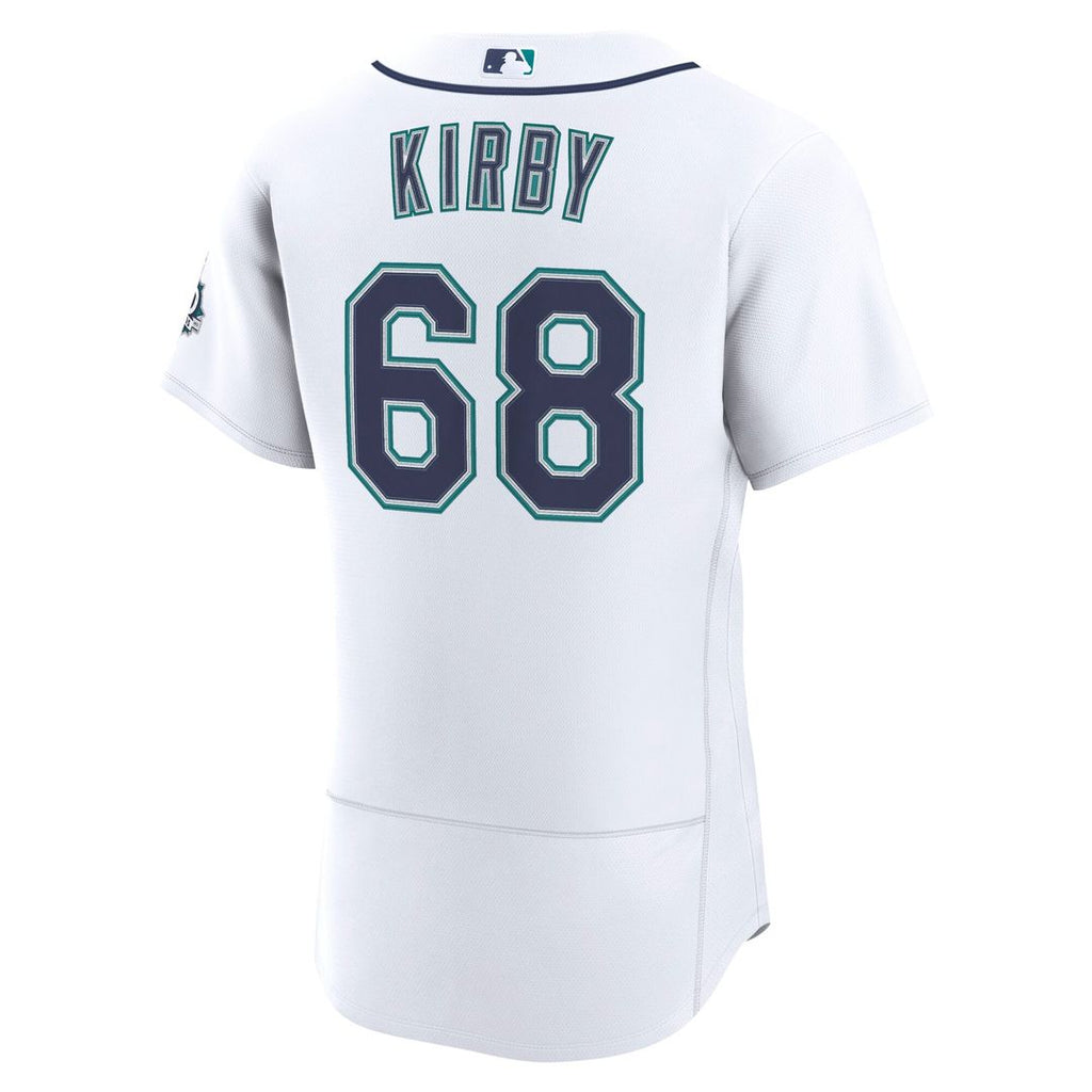 George Kirby Seattle Mariners Home 50th Season Authentic Jersey - White