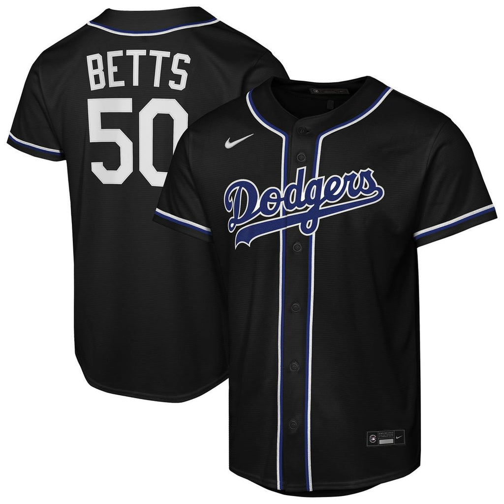 Mookie Betts Los Angeles Dodgers Youth Fashion Replica Player Jersey - Black