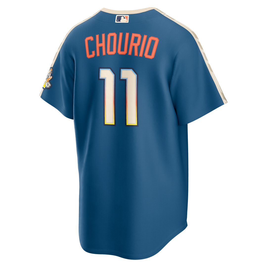 Jackson Chourio Milwaukee Brewers 2026 City Connect Stadium Jersey - Mineral Blue